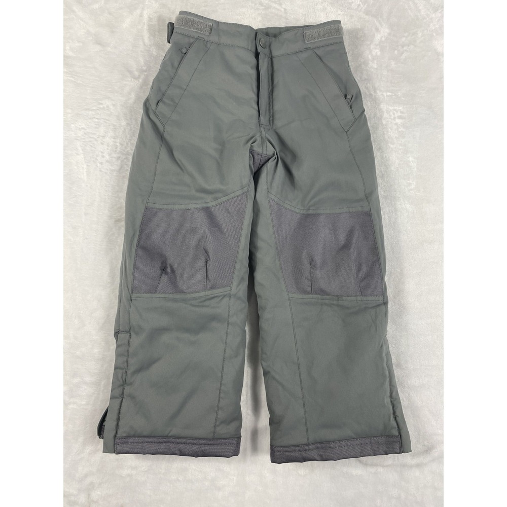 L.L. Bean Ski Pant Boy 5-6Y Gray Adjustable Waist Waterproof Insulated Snowboard